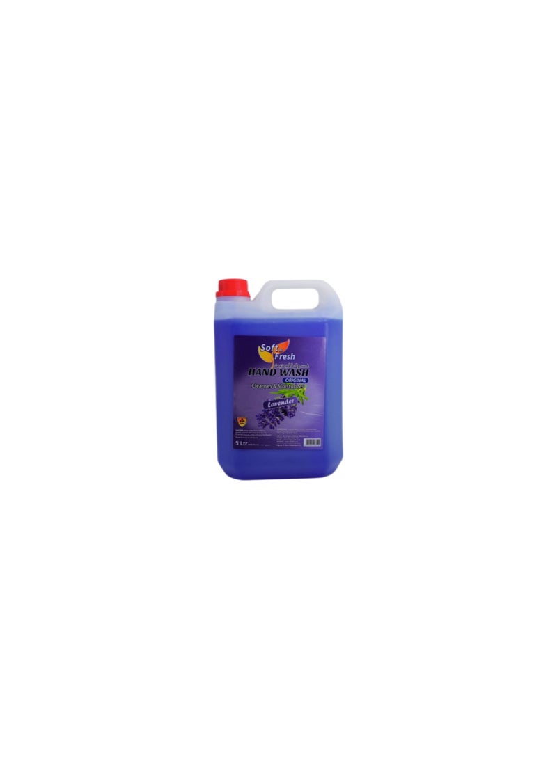 Soft & Fresh Lavender Liquid Hand Wash 5 L | Calming Floral Fragrance | Gentle Daily Hand Cleanser | Ideal for Home, Office & Commercial Use - Image 1